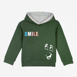 Naughty Ninos Boys Green Printed Hooded Sweatshirt-picture-31