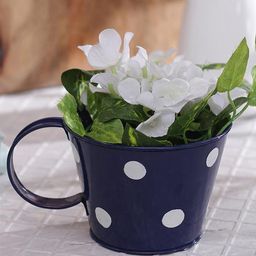 green girgit Set of 2 Polka-Dot Printed Planters-34