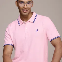 Nautica Polo Collar Pure Cotton T-shirt-picture-20