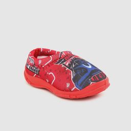 toothless Boys Hot Wheels Red & Blue Printed Slip-On Sneakers-image-99