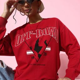 The Roadster Life Co. Printed Round Neck Sweatshirt-image-62