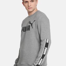 Puma Men Grey Printed Amplified Crew TR Sweatshirt-picture-34