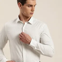 INVICTUS Men Classic Slim Fit Opaque Printed Formal Shirt-image-64
