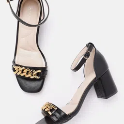 Lino Perros Women Mid-Top Chain Detail Block Heels-17