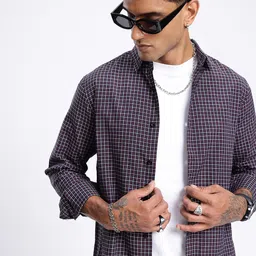 glitchez Timeless Classic Checked Casual Shirt-image-35