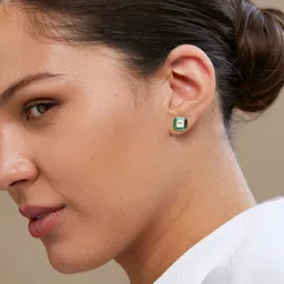 MINUTIAE Gold-Plated Contemporary Studs Earrings-52