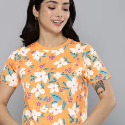 Mast & Harbour Floral Printed T-shirt-picture-19