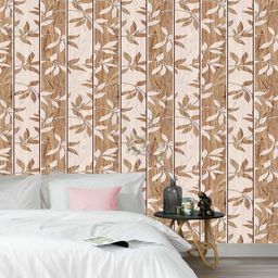 Jaamso Royals Brown & Off-White Wood Style Self Adhesive Wallpaper-image-21