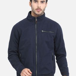 t-base Men Navy Blue Solid Lightweight Padded Jacket-image-68
