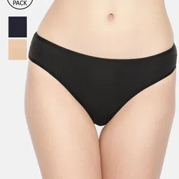 Inner Sense Women Pack Of 3 Solid Bikini Sustainable Briefs IMPC004-52