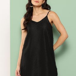 Killer Shoulder Straps Lace A-Line Dress-image-39