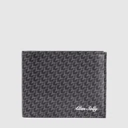 Allen Solly Men Brand Logo Printed Leather Two Fold Wallet image 1