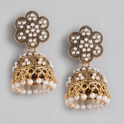 Anouk Glod Plated Jhumkas Earrings-picture-30