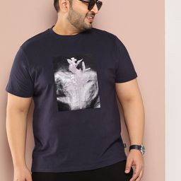 Sztori Men Plus Size Printed Pure Cotton T-shirt-24
