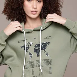 Roadster Printed Pure Cotton Hooded Sweatshirt-image-93