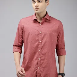 Van Heusen Sport Pure Cotton Slim Fit Geometric Printed Casual Shirt-image-14