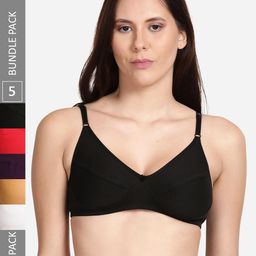 shyaway Pack of 5 Cotton Cut & Sew Everyday Bra-image-72