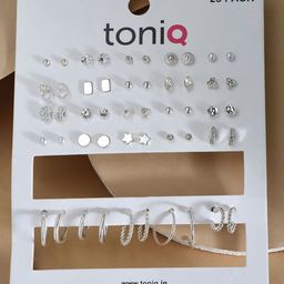 ToniQ Set of 25 Geometric Studs Earrings image 1