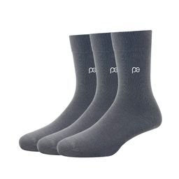 Peter England Men Grey Pack of 3 Calf Length Socks-31