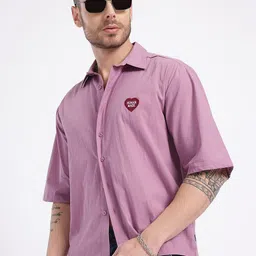 glitchez Lowkey Patchwork Regular Fit Shirt-image-74