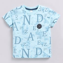 Ginie Boys Typography Printed Round Neck Cotton T-shirt-picture-36