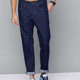 HERE&NOW Men Navy Blue Slim Fit Stretchable Jeans-image-29