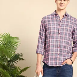 Mast & Harbour Men Checked Casual Shirt-picture-5