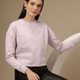 Chemistry Women Studded Detail Sweatshirt-image-47