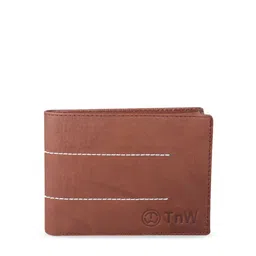 TnW Men Brown Solid Genuine Leather Wallet-image-46