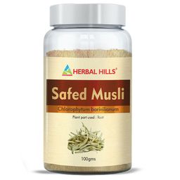 Herbal Hills Safed Musli Powder 100 g Pack of 5-image-47