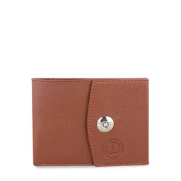 TnW Men Tan Brown Solid Three Fold Wallet-picture-0