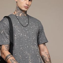 R.Code by The Roadster Life Co. Tie and Dye Printed Relaxed Fit T-shirt-picture-44