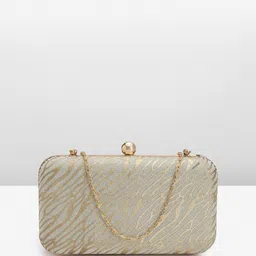 Carlton London Textured Embellished Box Clutch-49