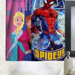 Disney Kids Set of 2 Cartoon Print Bath Towels-15