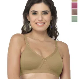 College Girl Pack of 4 Full Coverage Solid Bra-16