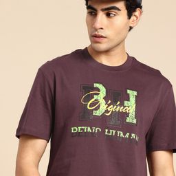 Being Human Brand Logo Printed Drop-Shoulder Sleeves Pure Cotton T-shirt-picture-6