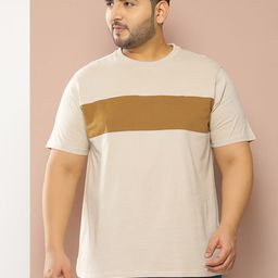 Sztori Men Plus Size Colourblocked Regular Fit T-shirt-picture-4