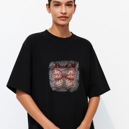 GRACE & JACK Women Round Neck Oversized T-shirt-image-31