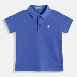 United Colors of Benetton Boys Solid Polo T-shirt-image-7