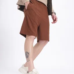 glitchez Men Essentially Required Mid-Rise Regular Fit Knee Length Shorts-image-41