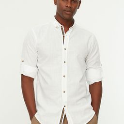 Trendyol Men Solid Pure Cotton Casual Shirt-image-58
