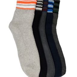 MARC Men Set of 5 Grey Ankle-Length Socks-49