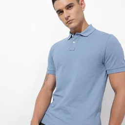 Roadster Slim Fit Solid Polo Tshirt-image-59