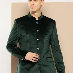 INVICTUS Velvet Finish Slim Fit Party Blazer-image-99