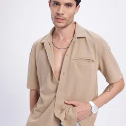 glitchez Timeless Textures Triple Peak Knit Textured Shirt-image-52