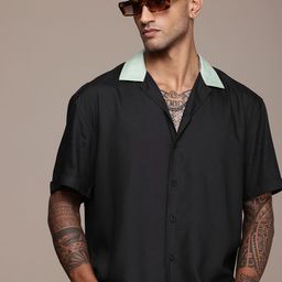 The Roadster Lifestyle Co. Premium Casual Shirt with Contrast Collar-image-57