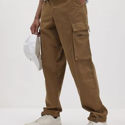 The Roadster Life Co. Men Pure Cotton Cargos-image-69