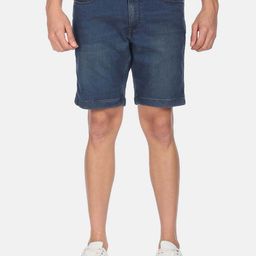 Flying Machine Men Washed Washed Denim Shorts-picture-21