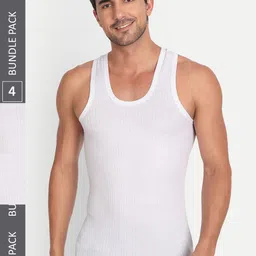 T.T. Men Pack Of 4 Basic Cotton Innerwear Vests-image-81
