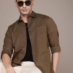 Roadster Men Premium Linen Cotton Casual Shirt-image-61